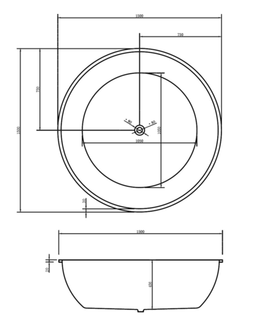 Ванна  Abber   AB9279