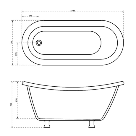 Ванна  Abber   AB9293