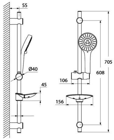 Душевая система IDDIS Aquajoy AQU3F00I16