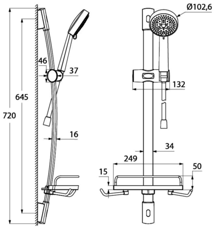 Душевая система IDDIS Comfort COM3F00I16 