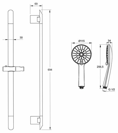 Душевая система IDDIS Mirro MIRST5Fi16