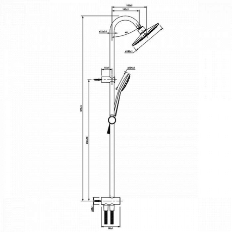 Душевая система IDDIS Zodiac ZODSB1Fi76 