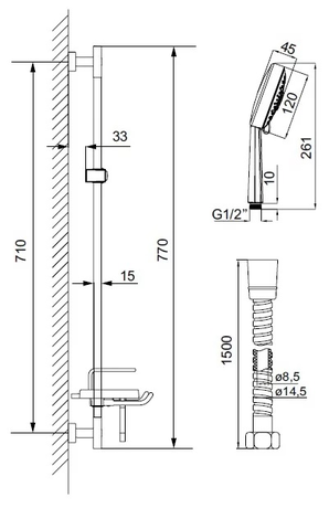 Душевая система IDDIS TSH1601