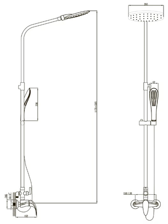 Душевая система IDDIS Leaf LEASBS0i06 