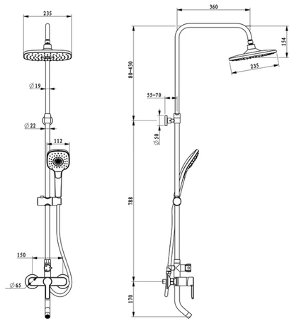 Душевая система IDDIS Sena SENSB3Fi06 
