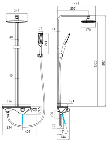 Душевая система IDDIS Alps ALPSB1Fi06