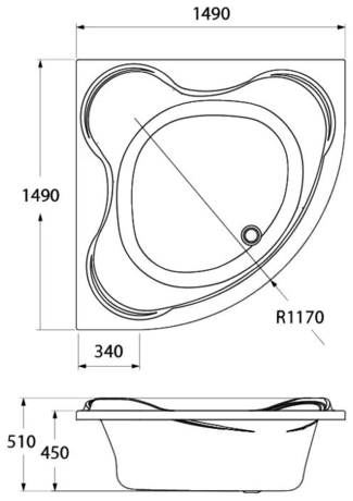 Ванна  IDDIS Mirro MIR1515i91 