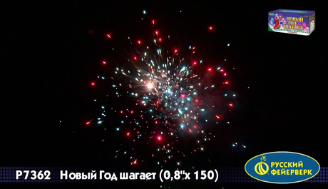 Батарея салютов Русский фейерверк Новый Год шагает P7362