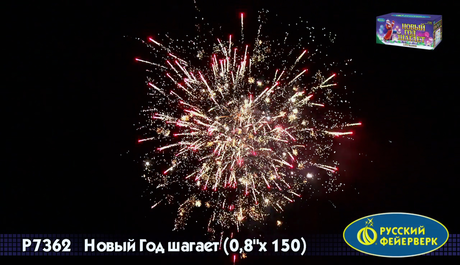 Батарея салютов Русский фейерверк Новый Год шагает P7362