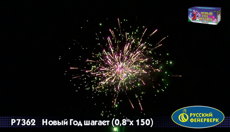 Батарея салютов Русский фейерверк Новый Год шагает P7362