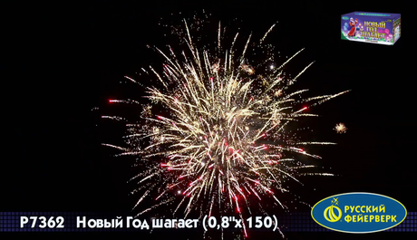 Батарея салютов Русский фейерверк Новый Год шагает P7362