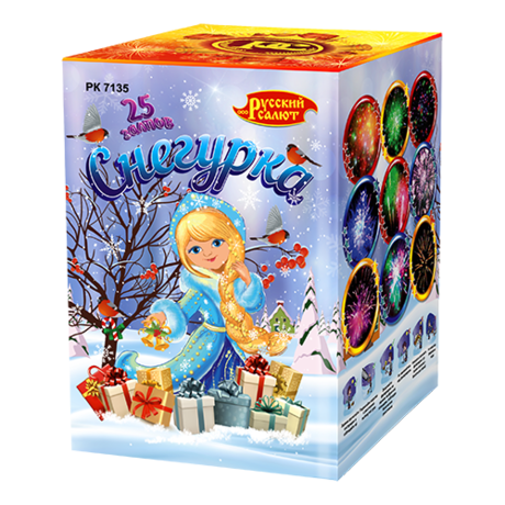 Батарея салютов Русский Салют  Снегурочка РК7135