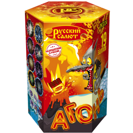 Батарея салютов Русский Салют  Агонь РК7124