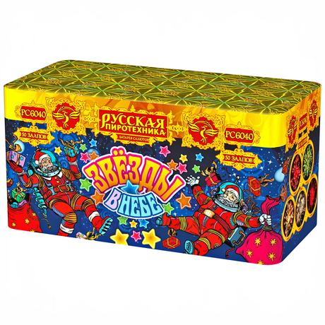 Батарея салютов Русская пиротехника Звезды в небе РС6040