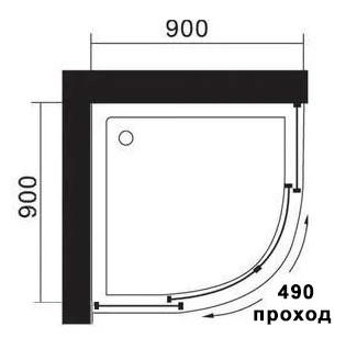 Душевая кабина Acquazzone Omega 90E