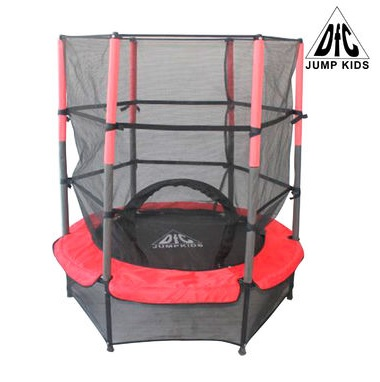Батут DFC  JUMP KIDS 55 красный/серый