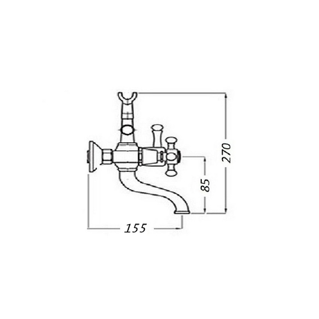 Смеситель MAGLIEZZA 50105-4-cr