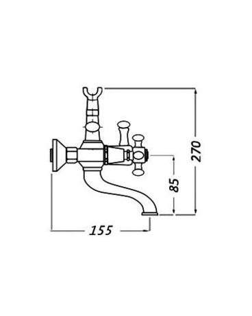 Смеситель MAGLIEZZA 50605-3-cr