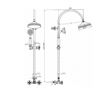 Смеситель MAGLIEZZA 1206-cr