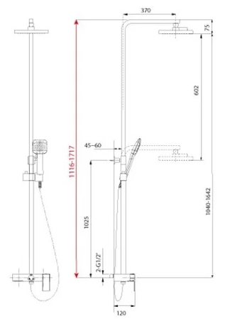 Душевая система Lemark Tropic LM7005C 