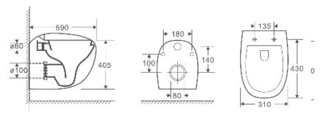 Унитаз WELTWASSER  JECKENBACH 004 GL-WT 