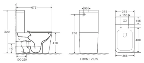 Унитаз WELTWASSER  GELBACH 001 GL-WT 