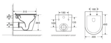 Унитаз WELTWASSER  SALZBACH 004 MT-WT 