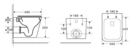 Унитаз WELTWASSER  GELBACH 004 MT-WT