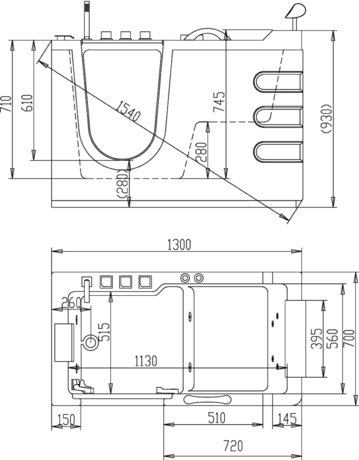 Ванна  Abber   AB9000 B R