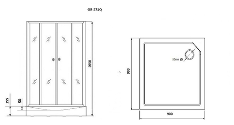 Душевая кабина Grossman  GR271QL 