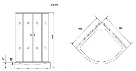 Душевая кабина Grossman  GR271