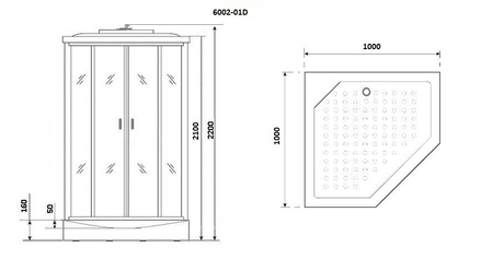 Душевая кабина Niagara  NG-6002-01D