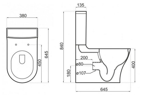 Унитаз BelBagno DELUCA BB343CPR