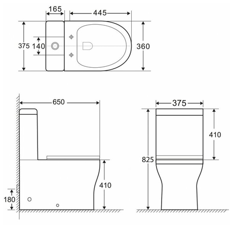 Унитаз BelBagno ANCONA BB1224CPR-P