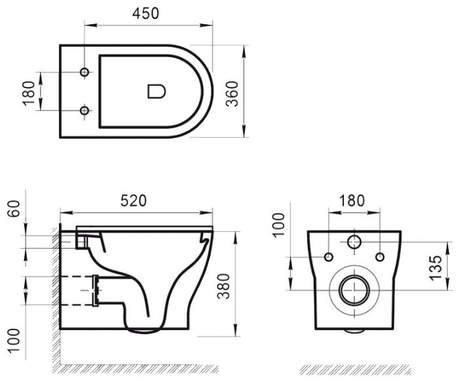 Унитаз BelBagno KRAFT BB064CHR