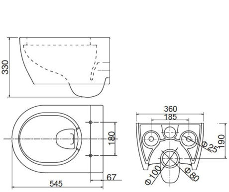 Унитаз SSWW NC2039V 