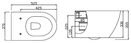 Унитаз BelBagno FLAY BB351B