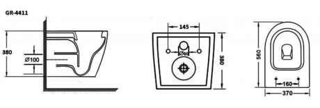 Унитаз Grossman  GR-4411S