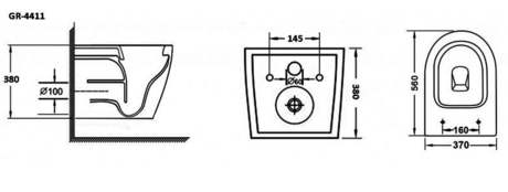 Унитаз Grossman  GR-PR4411S