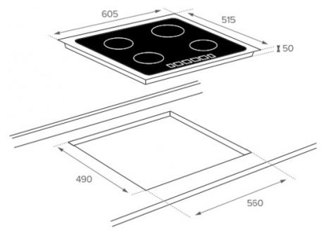 Варочная панель Teka  IT 6450 IKNOB