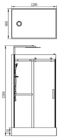 Душевая кабина Orans SR-8629ED